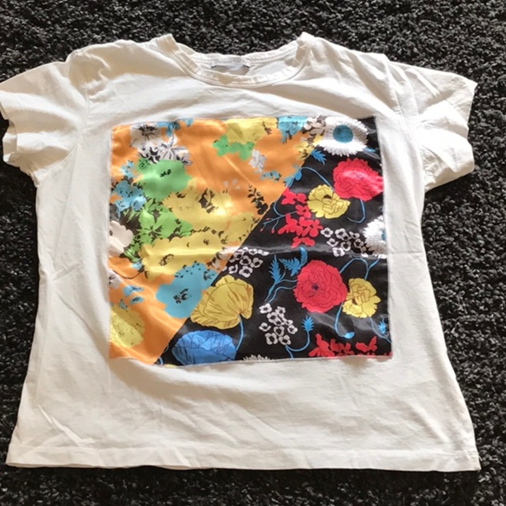 Zara floral design t-shirt